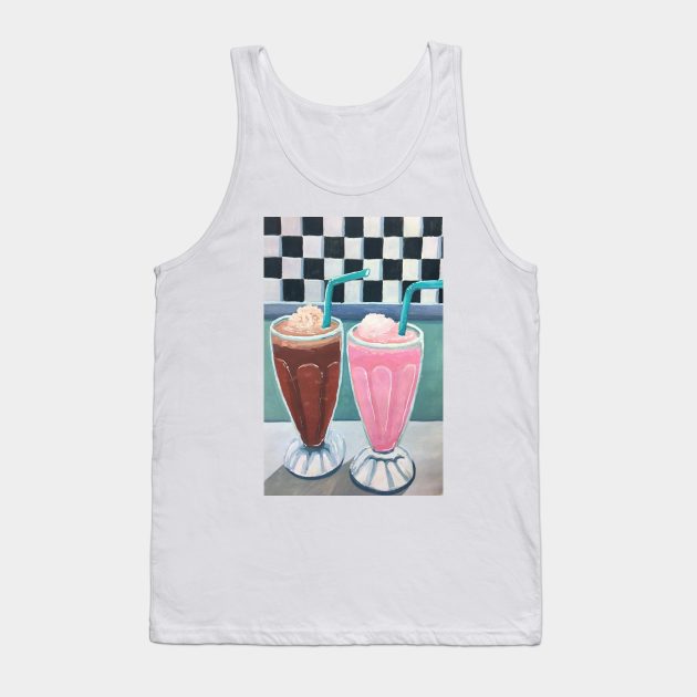 Milkshakes gouache painting Tank Top by emmawtj